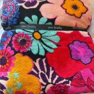 Vera Bradley Colorful Floral Throw Blanket
